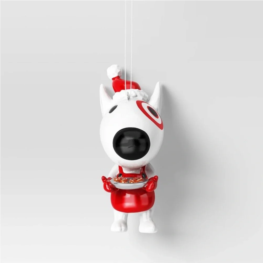 New 2025 4.5-Inch Christmas Target Bullseye Dog Ornament from Wondershop